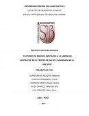 PROYECTO DE INVESTIGACION “FACTORES DE RIESGOS ASOCIADOS A LA ANEMIA EN GESTANTES EN EL CENTRO DE SALUD LA ENSENADA EN EL AÑO 2016”
