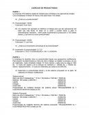 Problema de productividad resuleto