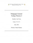 Como se da el Trabajo practico - pedagogia "I.S.P. Dr joaquin v gonzalez