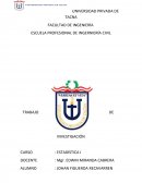 TRABAJO DE INVESTIGACIÓN CURSO : ESTADÍSTICA I