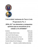 Los elementos y compuestos químicos que se encuentran en tu cuerpo y a tu alrededor