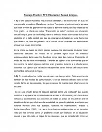 Educación Sexual Integral. Practico. Página 1