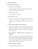 Análisis de la competencia. Perfil de respuesta del competidor