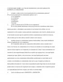 CUESTIONARIO SOBRE LAS VÍAS DE INGRESO DE LOS CONTAMINANTES QUÍMICOS, AL ORGANISMO