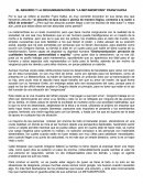 EL ABSURDO Y LA DESHUMANIZACIÓN EN “LA METAMORFOSIS” FRANZ KAFKA