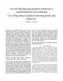 Big data para predecir comportamientos y tendencias del marketing