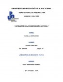 Dificultad para la comprension lectora. Delimitación del problema-