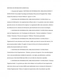 SISTEMA DE INFORACION GERENCIAL. Página 1