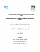 Sistemas de servicio al cliente “Análisis de viabilidad de proyectos”
