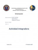 Orientación Actividad Integradora