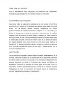 PROPUESTA PARA MEJORAR LOS METODOS DE ENSEÑANZA TRADICIONAL EN DOCENTES DE PRIMER GRADO DE PRIMARIA.