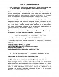 Legislación Comercial Taller. Página 1