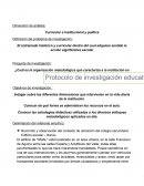 Analisis Curricular e Institucional y política