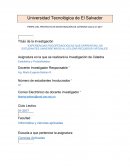 Estadistica PERFIL DEL PROYECTO DE INVESTIGACIÓN DE CÁTEDRA CICLO 01-2017