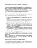 REQUISITOS PARA LEGALIZAR LA EMPRESA DE DOÑA MARIA