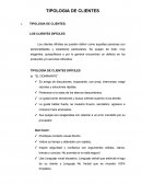 TIPOLOGIA DE CLIENTES “EL EXTROVERTIDO”
