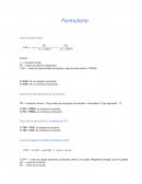Formulario Valor Presente Neto