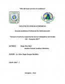 Conocer el control y organización de los trabajadores de tiendas EFE - Tarapoto 2017