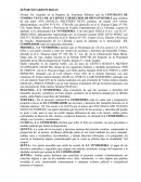 Contrato de Compra Venta de Alicuota de Inmueble