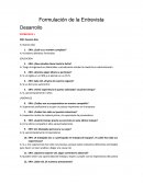 FORMULACIÓN DE UNA ENTREVISTA