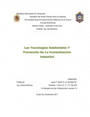 Las Tecnologías Ambientales Y Prevención De La Contaminación Industrial