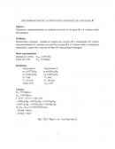 Determinación de la constante universal de los gases, R