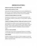 Analisis lectura humanidades