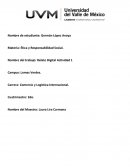 Ética y Responsabilidad Social. Nombre del trabajo: Relato Digital Actividad 1