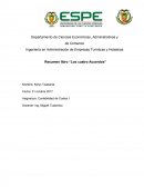 Resumen libro “Los cuatro Acuerdos”