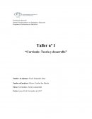 Taller nº 1 “Currículo: Teoría y desarrollo”