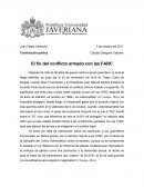 El fin del conflicto armado con las FARC