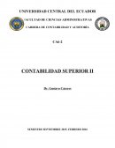 CARRERA DE CONTABILIDAD Y AUDITORÍA Contabilidad Superior