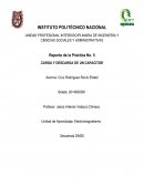 Reporte de la Práctica No. 5 CARGA Y DESCARGA DE UN CAPACITOR
