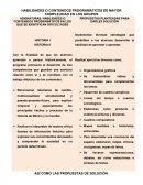 HABILIDADES O CONTENIDOS PROGRAMÁTICOS DE MAYOR COMPLEJIDAD EN LOS GRUPOS