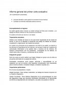 Informe general del primer corte evaluativo