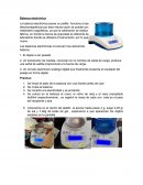 Laboratorio escolar. Balanza electrónica