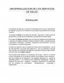 UNIVERSALIZACION DE LOS SISTEMAS DE SALUD
