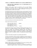 TEMA 2. LA PRESENCIA ROMANA EN LAS ISLAS BRITÁNICAS
