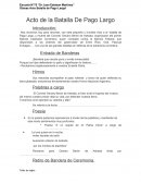 Acto de la Batalla De Pago Largo