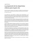 Juegos bolivarianos: La preparación de los deportistas chilenos para la gran cita