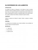 El contenido de los alimentos