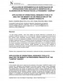 APLICACIÓN DE HERRAMIENTAS DE INVESTIGACION DE OPERACIONES PARA ANALIZAR EL BENEFICIO EN LA ELABORACION DE PRODUCTOS DE LA PANADERÍA “CAMPOS”