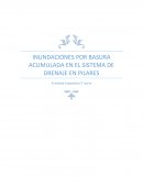 INUNDACIONES POR BASURA ACUMULADA EN EL SISTEMA DE DRENAJE EN PILARES