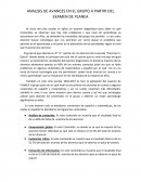 ANALISIS DE AVANCES EN EL GRUPO A PARTIR DEL EXAMEN DE PLANEA