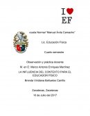 LA INFLUENCIA DEL CONTEXTO PARA EL EDUCADOR FÍSICO