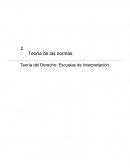 Teoría del Derecho: Escuelas de Interpretación