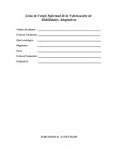 Lista de Cotejo Informal de la Valorización de Habilidades Adaptativas