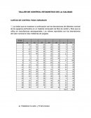 TALLER DE CONTROL ESTADISTICO DE LA CALIDAD