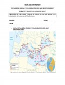Guia “EXPANSIÓN GRIEGA Y COLONIZACIÓN DEL MAR MEDITERRÁNEO”