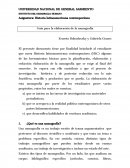 Asignatura: Historia latinoamericana contemporánea